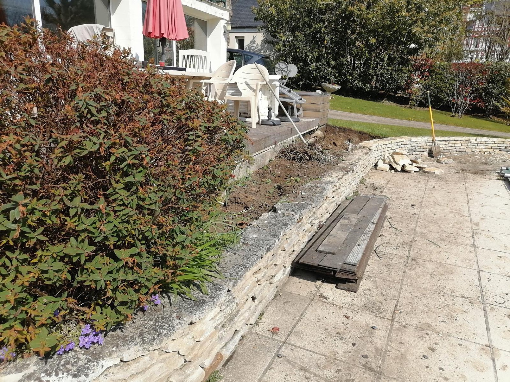 Muret & terrasse — AC RENOV