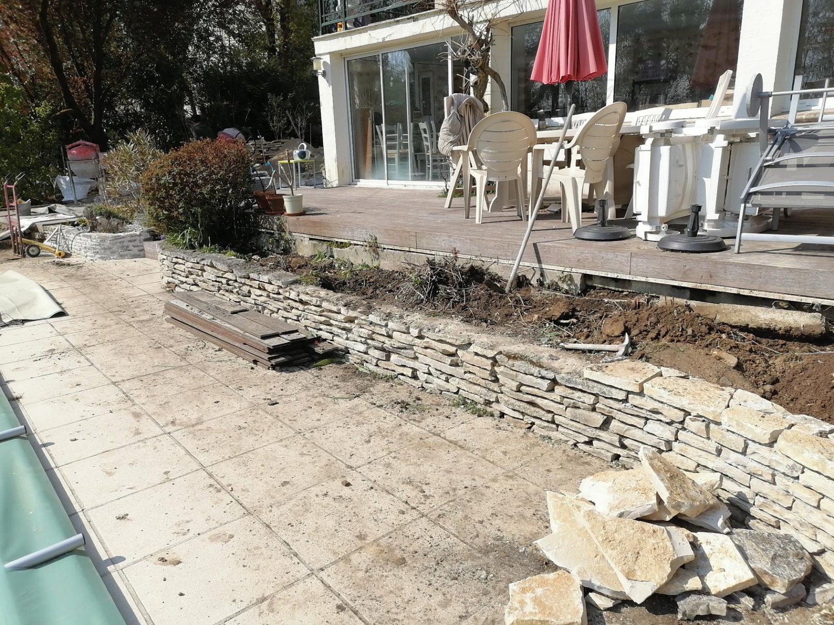 Muret en pierre — AC RENOV