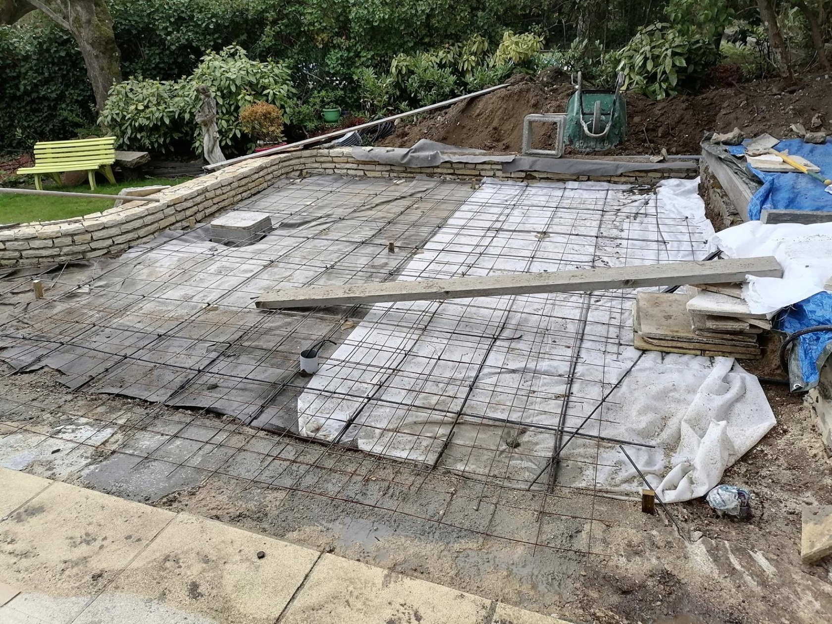 Maçonnerie et gros œuvre — dalle béton ferraillée